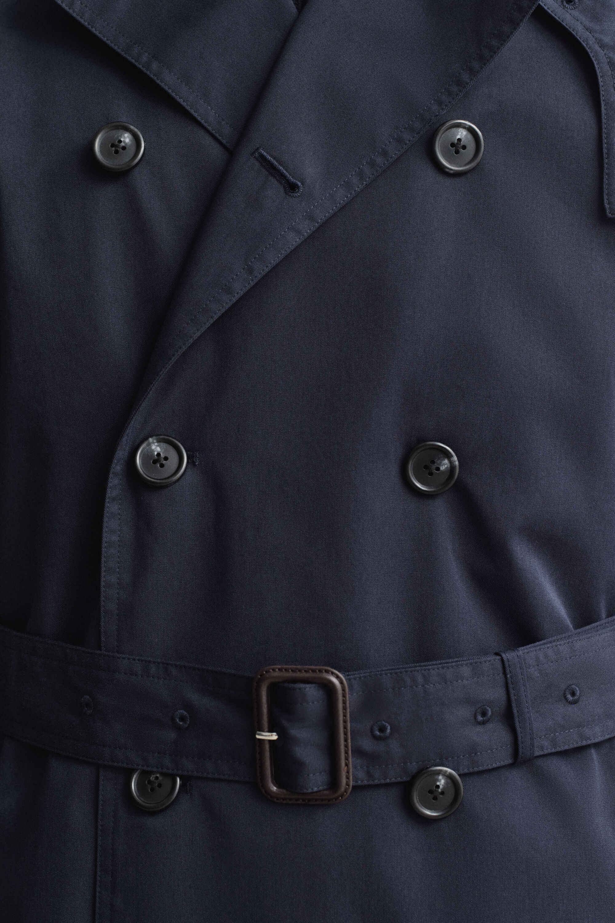 Cotton Blend Trench Coat