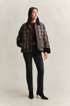 Extra Fine Merino Wool Crew Neck Sweater — DARKENED WINE 6
