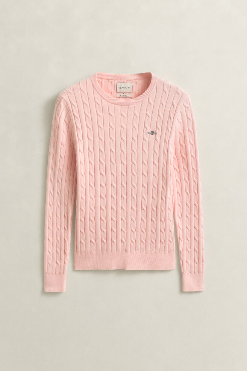 Cable Knit Crew Neck Sweater