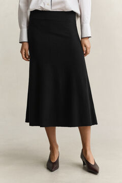 Lambswool Skirt — BLACK 4