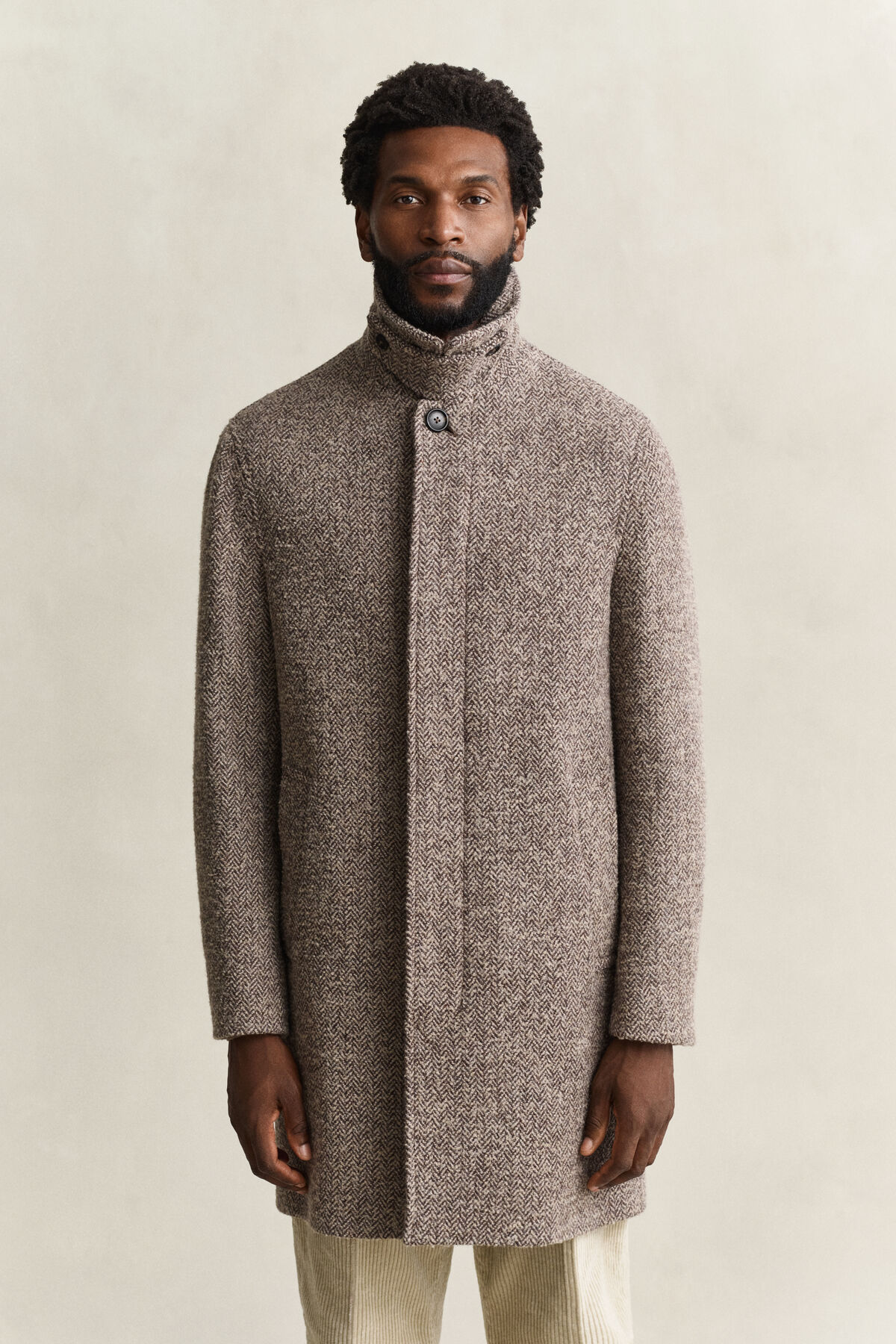 Wool Car Coat — MIST TAUPE