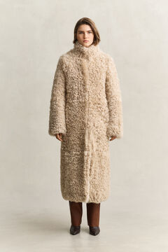 Shearling Coat — CARAMEL BROWN 6