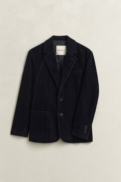 Corduroy Suit Jacket — EVENING BLUE 1