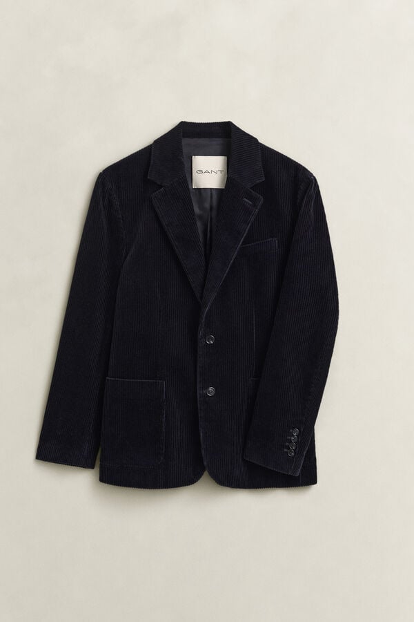 Corduroy Suit Jacket — EVENING BLUE