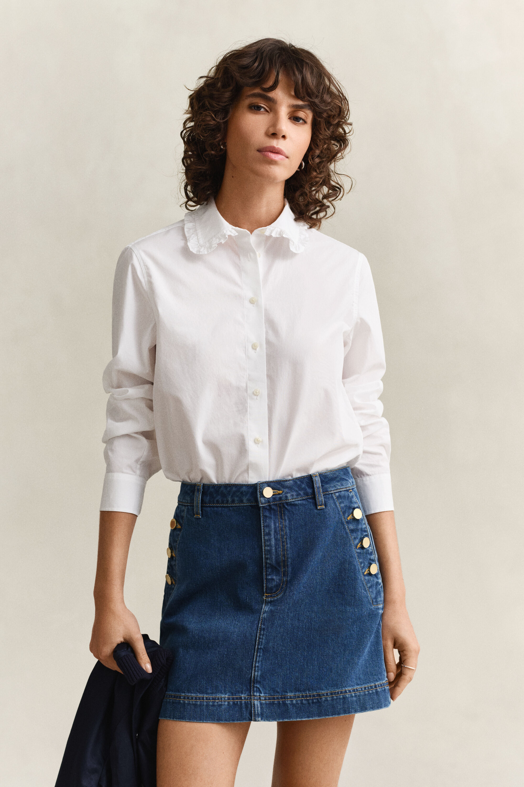 Frilly Cotton Shirt