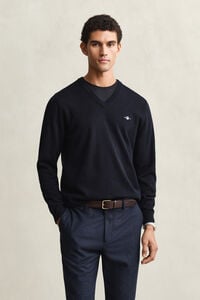 Classic Cotton V-Neck Sweater