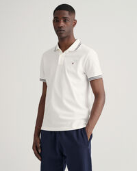 Herringbone Tipping Piqu&eacute; Polo Shirt