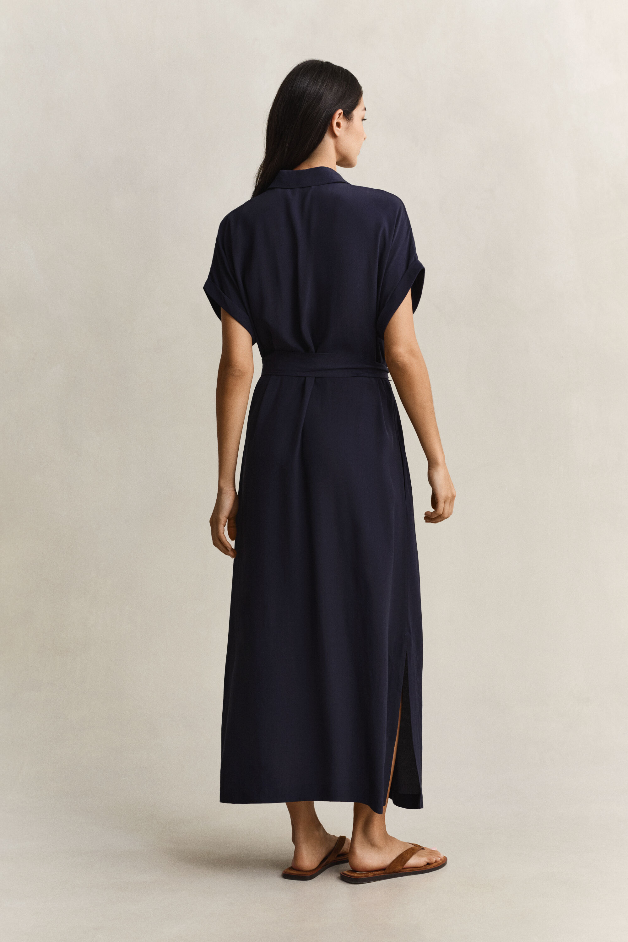 Cap Sleeve Shirt Dress