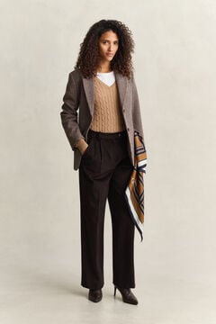 Twill Velvet Pants — DEEP BROWN 7
