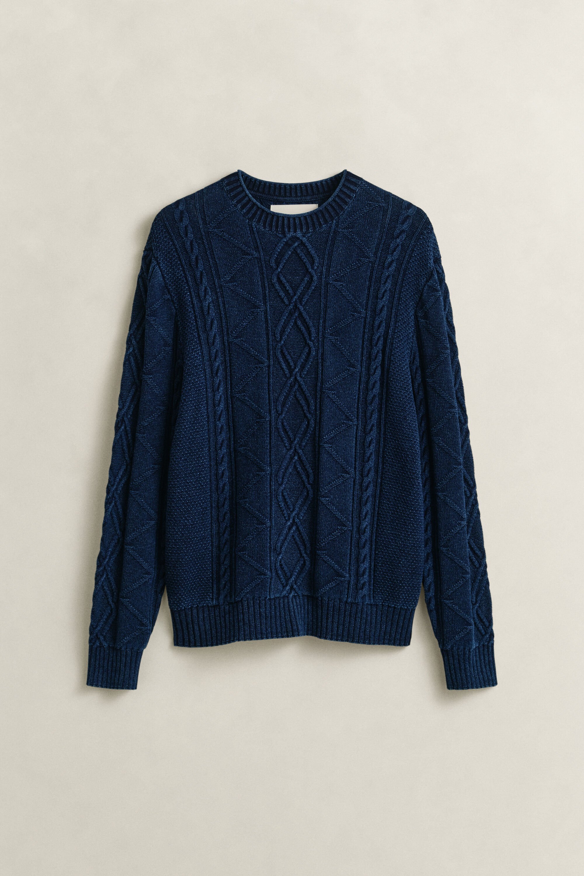 Indigo Cable Knit Sweater