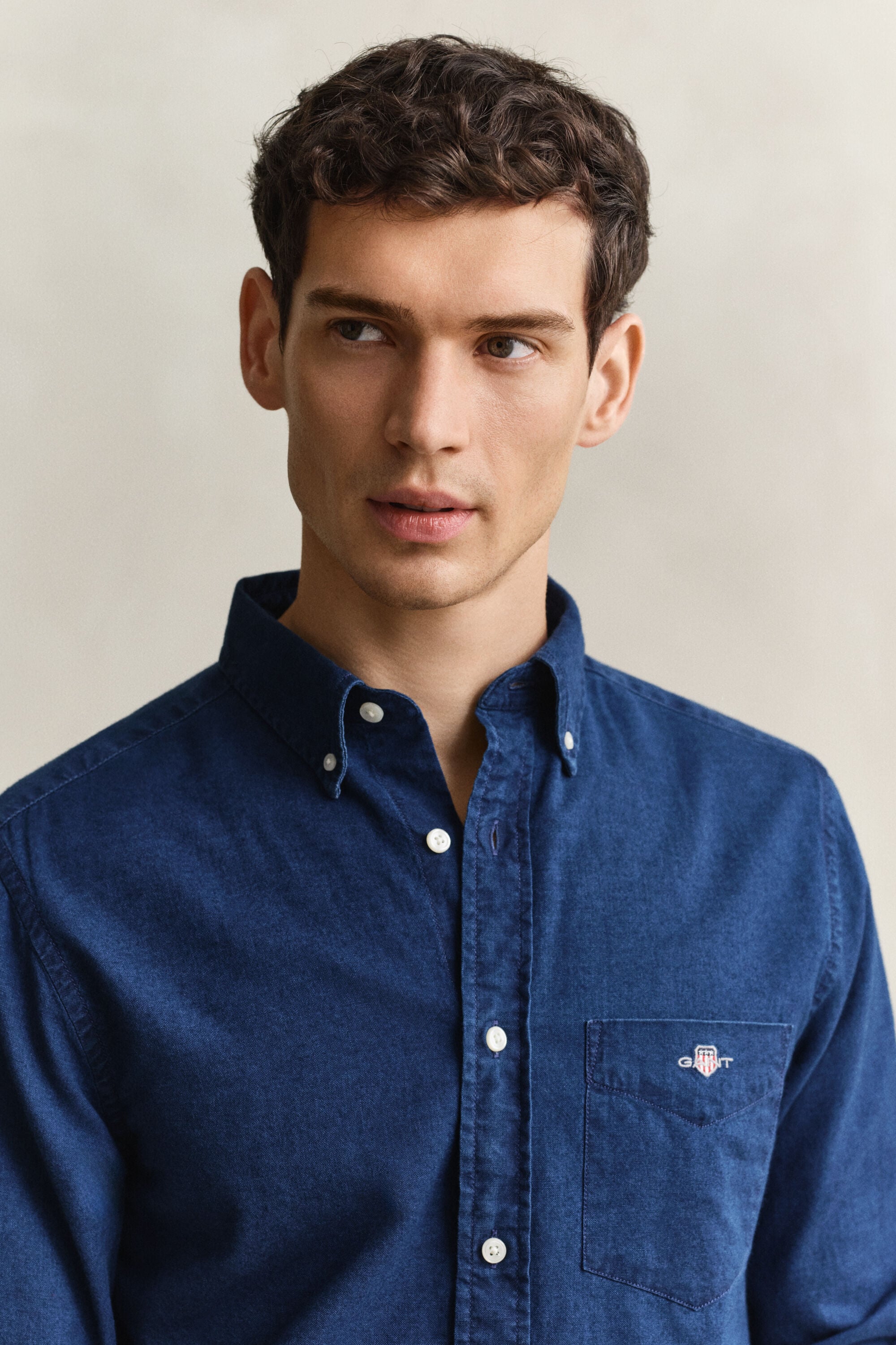 Indigo Oxford Shirt