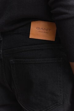 Regular Clean Wash Jeans — BLACK 3
