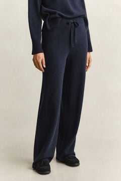 Wool Cashmere Blend Pants — EVENING BLUE 5
