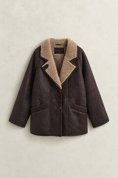 Shearling Jacket — DEEP BROWN 1