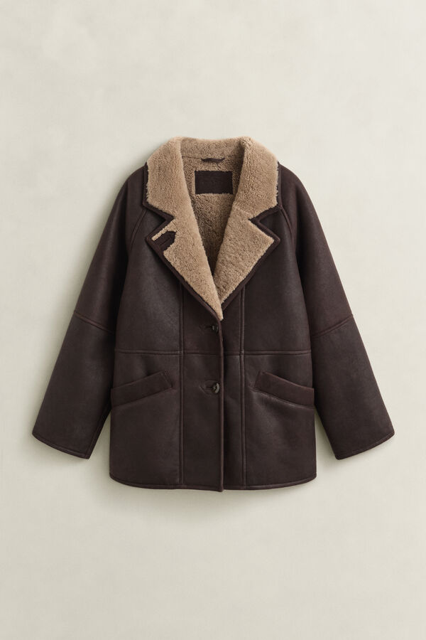 Shearling Jacket — DEEP BROWN