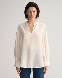 Lyocell Silk Popover Blouse