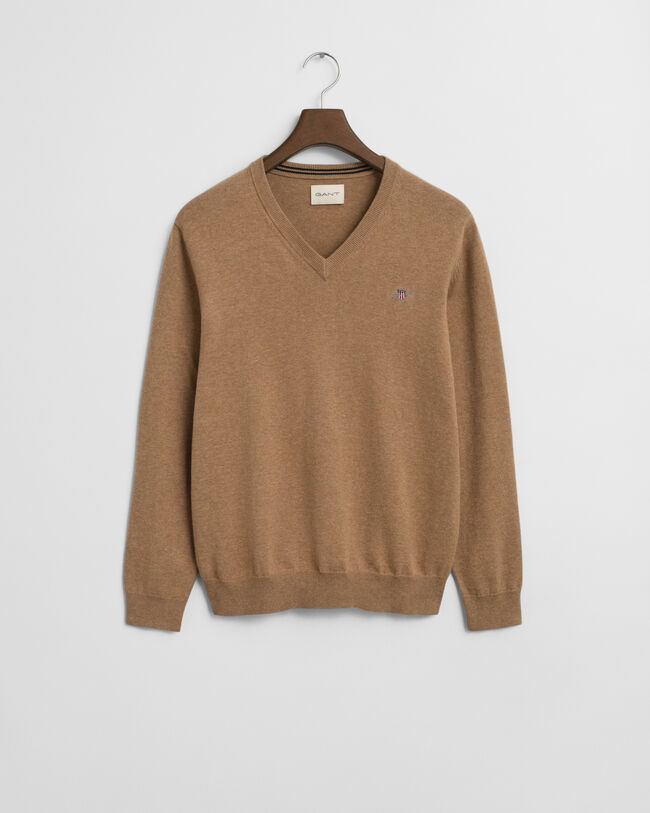 Classic Cotton V-Neck Sweater