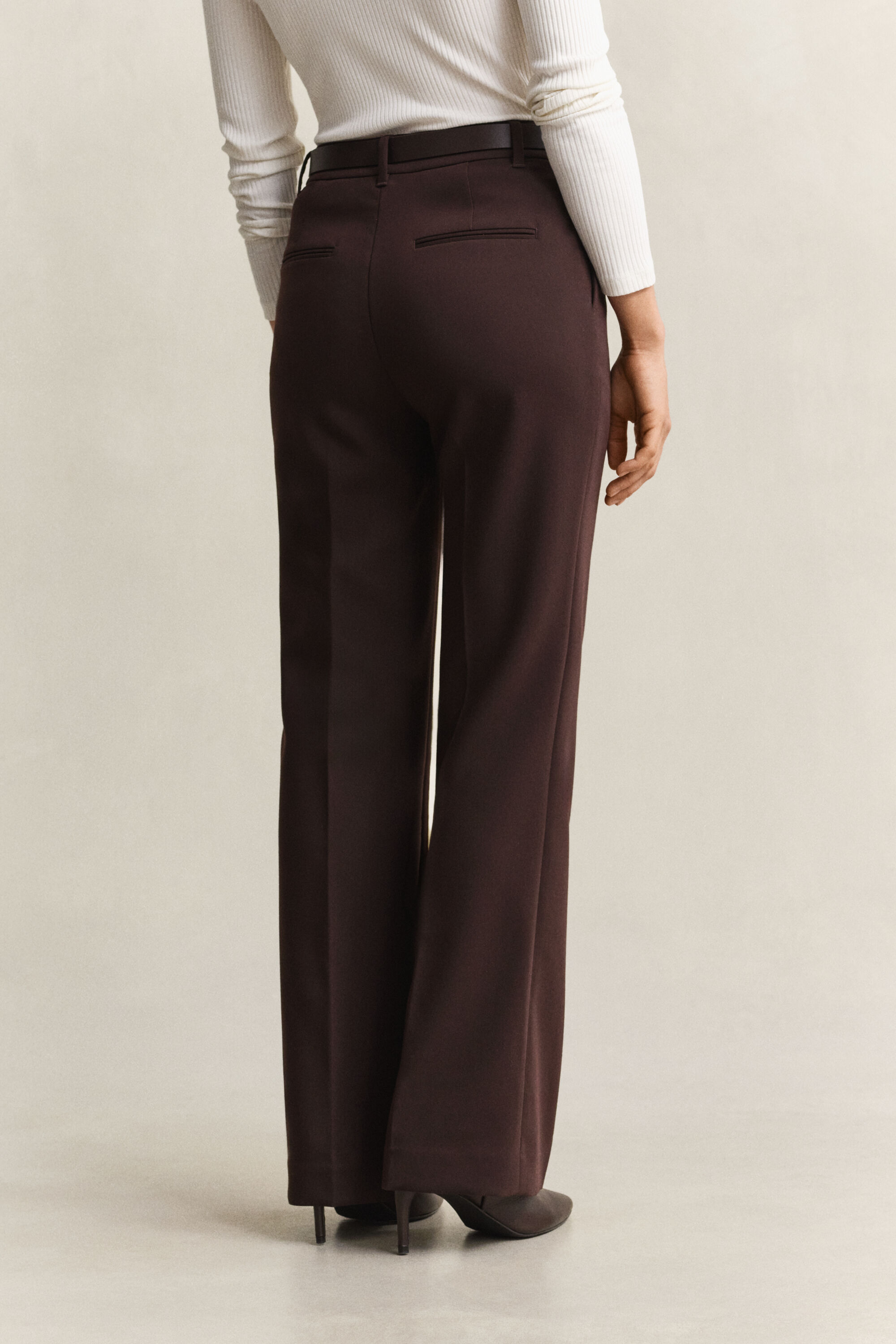Slim Flared Slacks