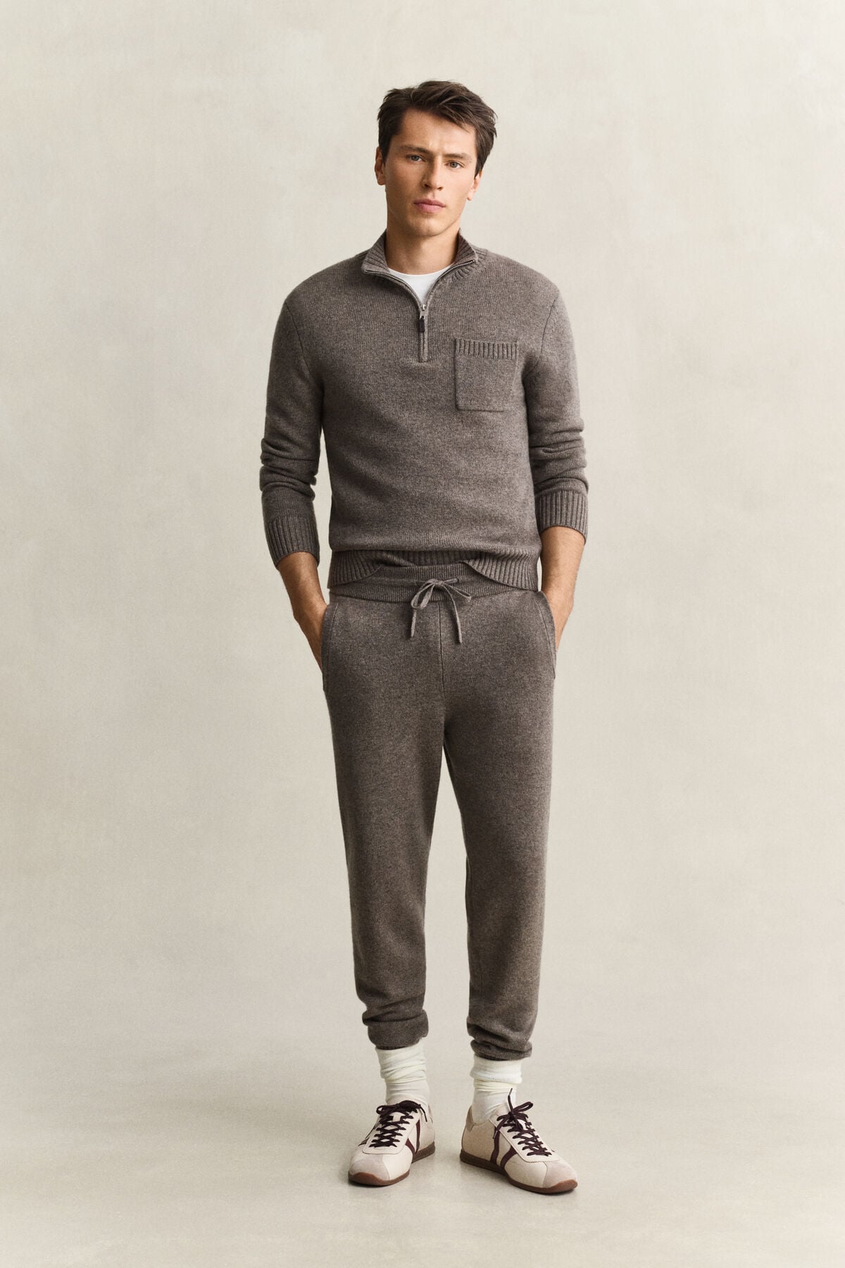 Cashmere Pants — STONE MELANGE