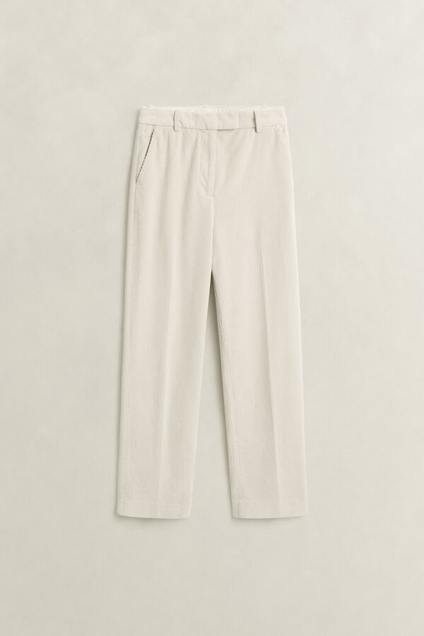 Tailored Corduroy Pants — CLAY BEIGE