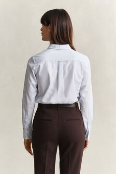 Classic Regular Striped Poplin Shirt — LIGHT BLUE 4