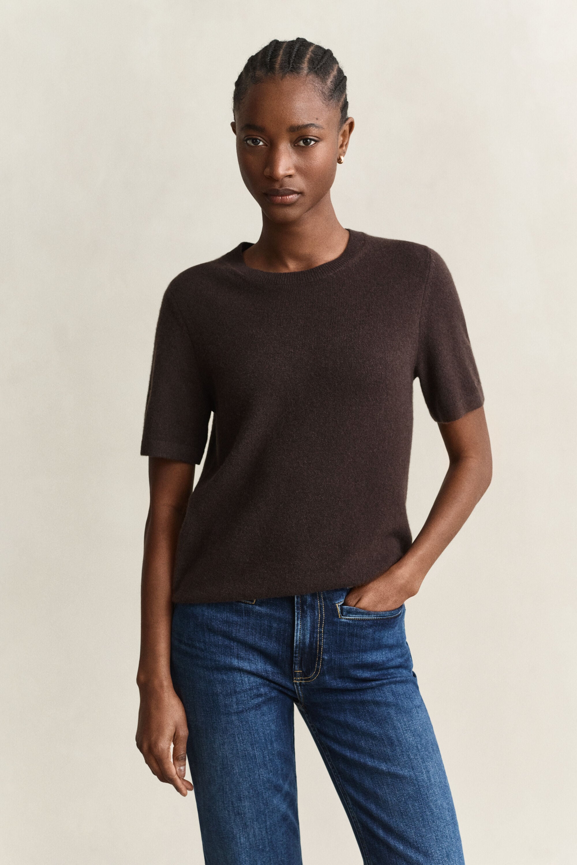 Cashmere Short Sleeve Sweater