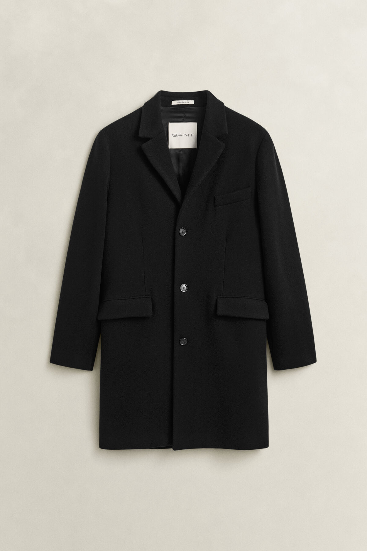 Wool Coat — BLACK