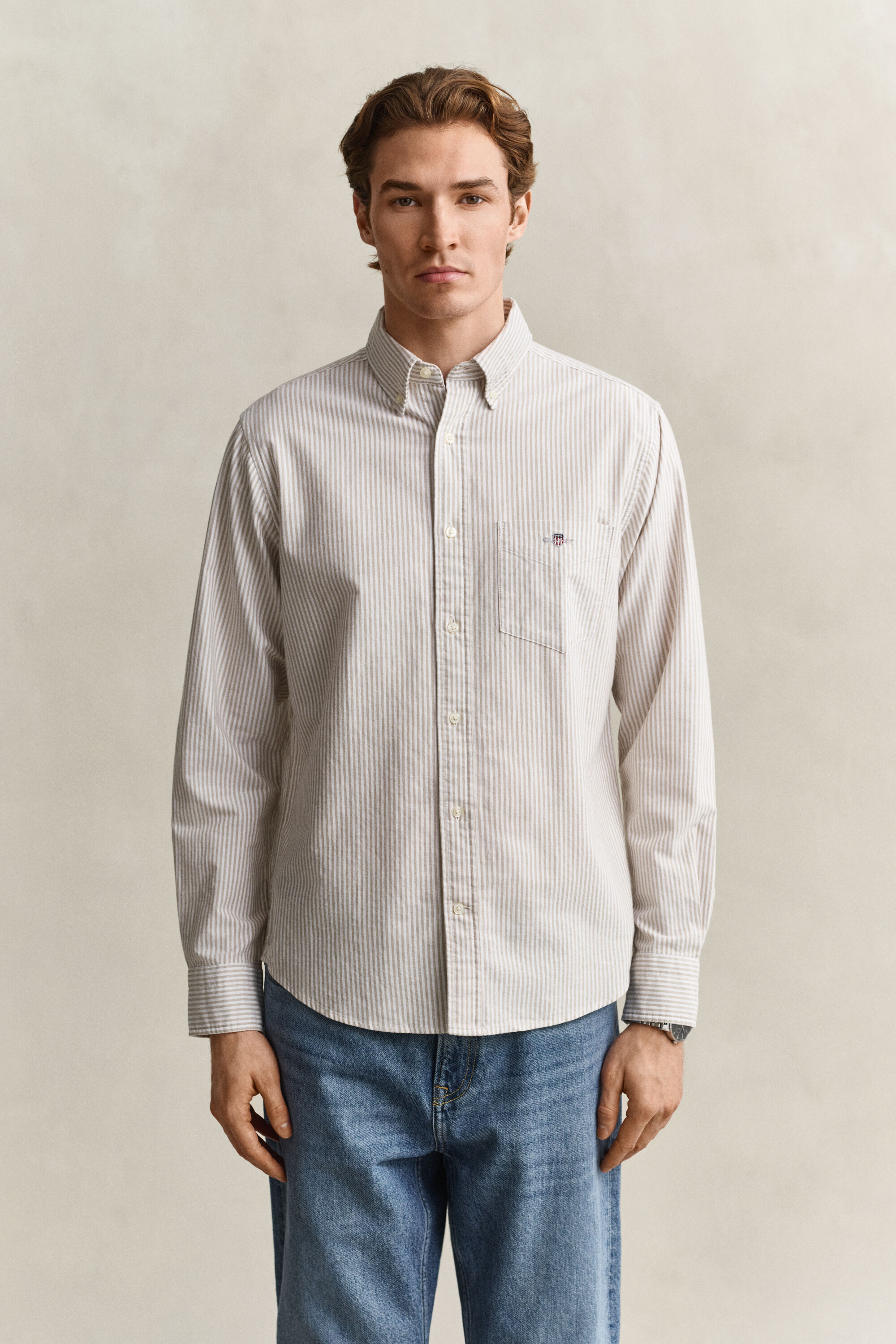 Banker Stripe Classic Oxford Shirt