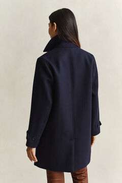 Wool Blend Car Coat — EVENING BLUE 2