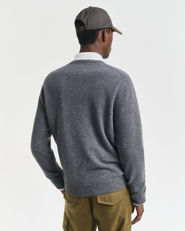 Superfine Lambswool V-Neck Sweater