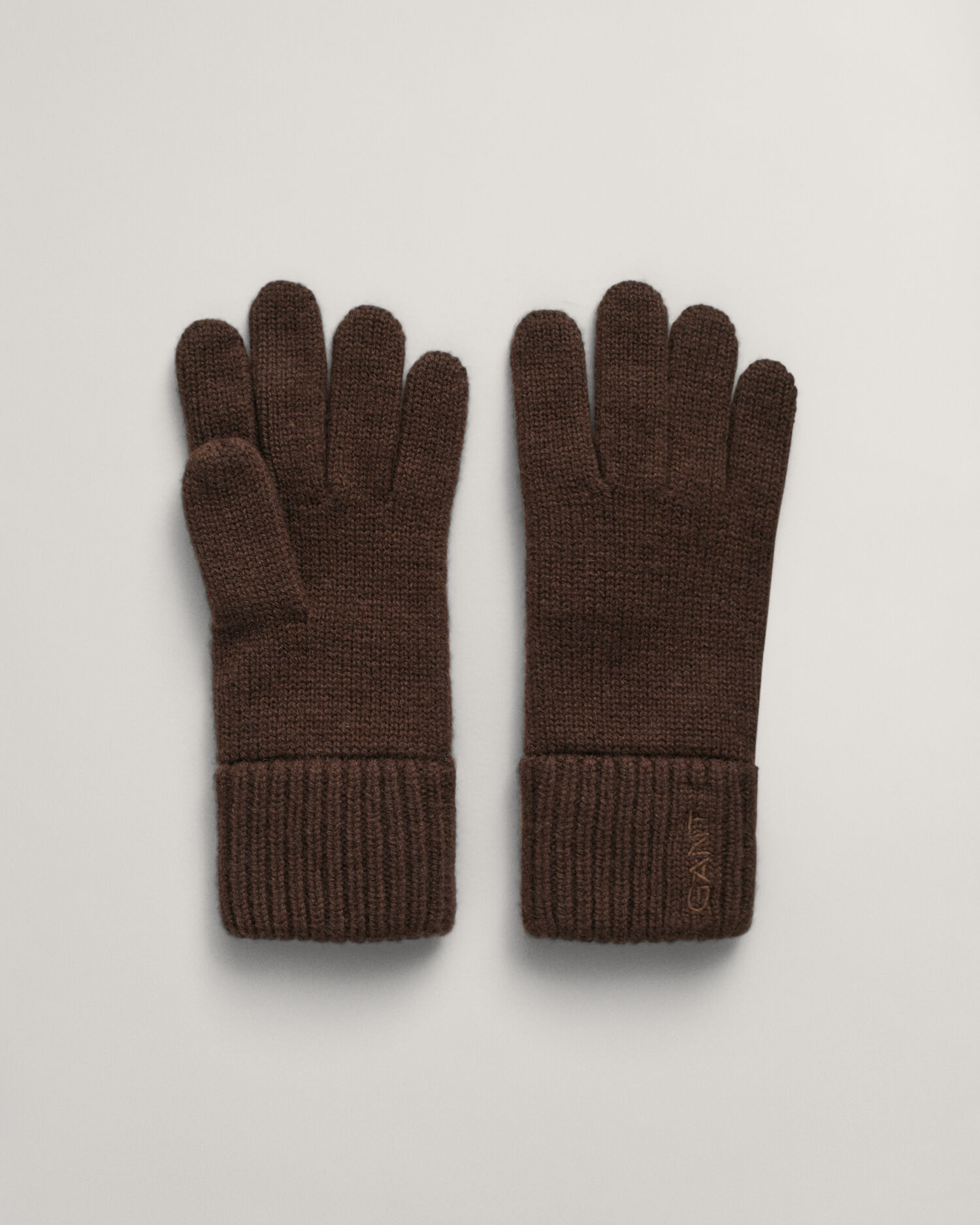 Brown knit on sale gloves