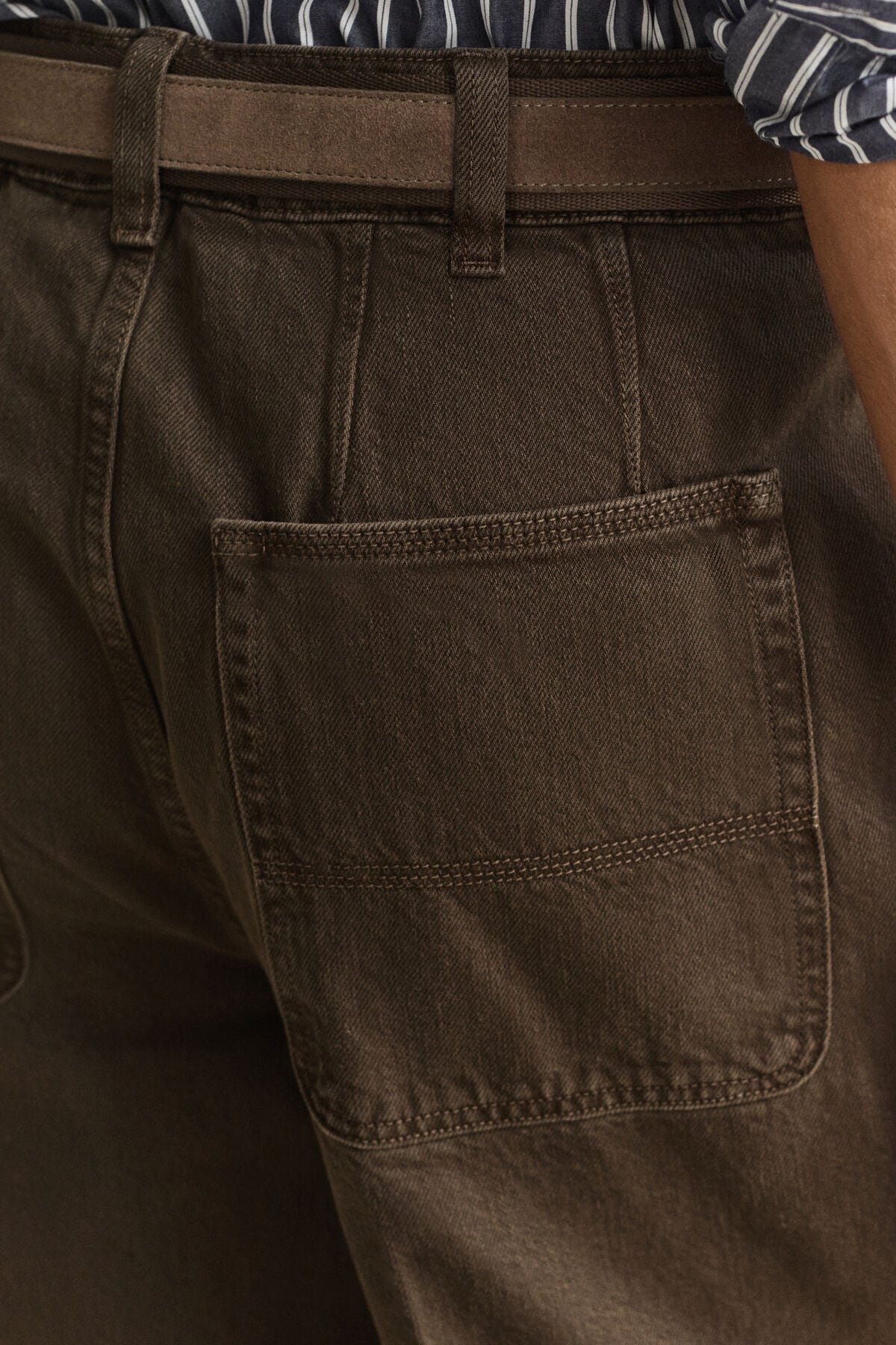 Overdyed Jeans — SHADOW BROWN
