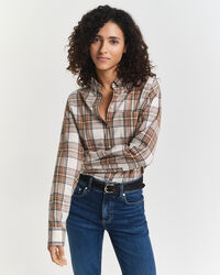 Relaxed Fit Checked Flannel Shirt