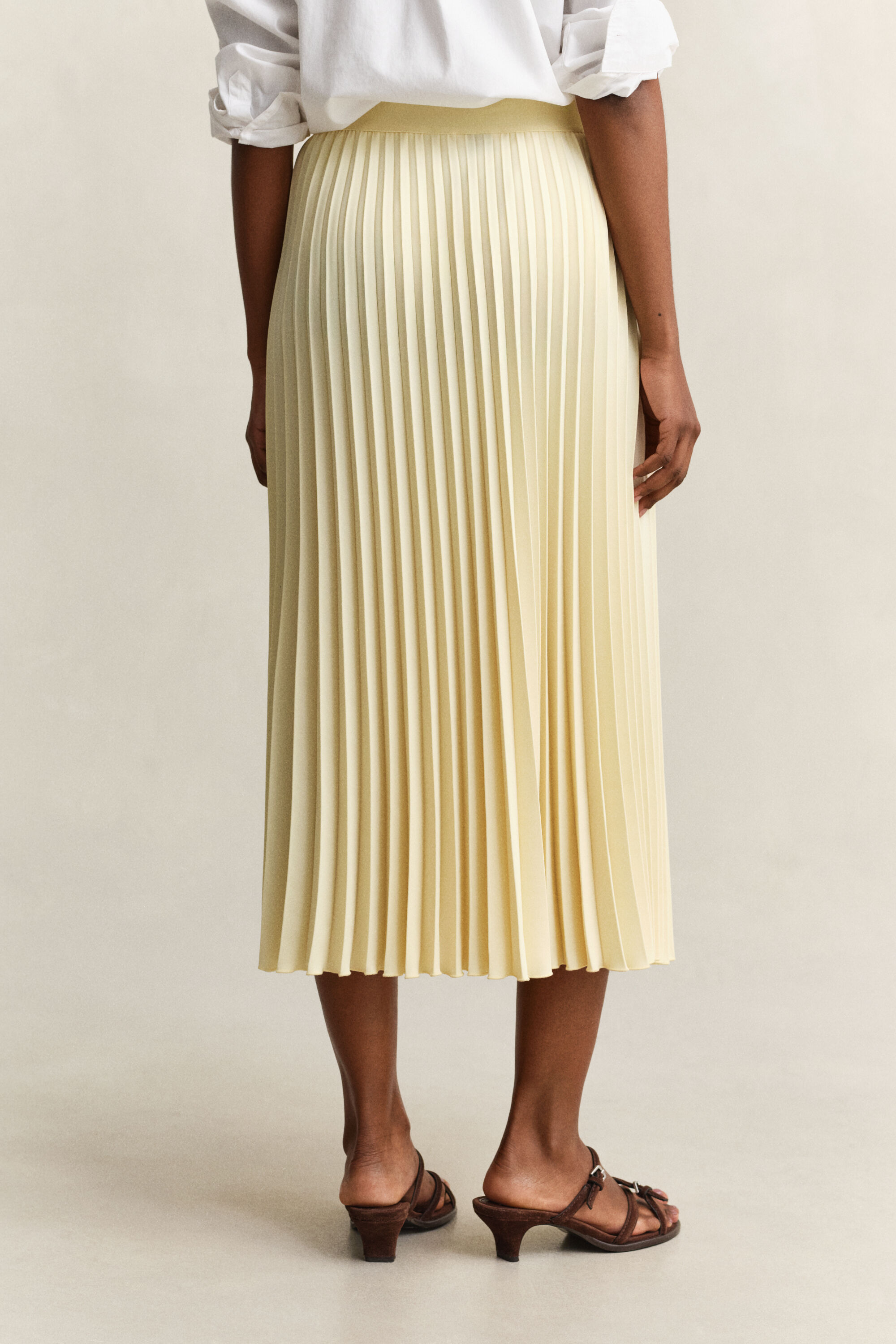 Pleated Midi Skirt