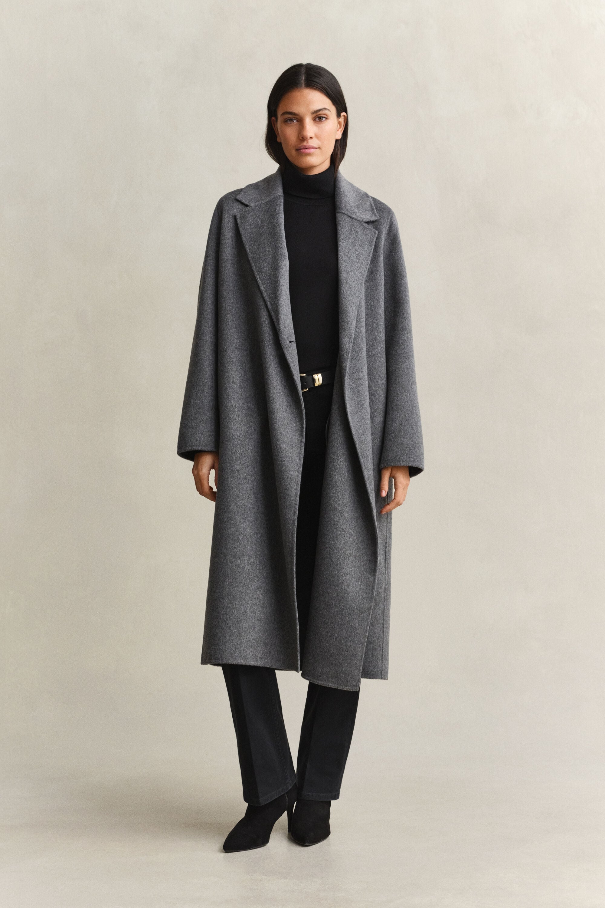 Handstitched Belted Coat