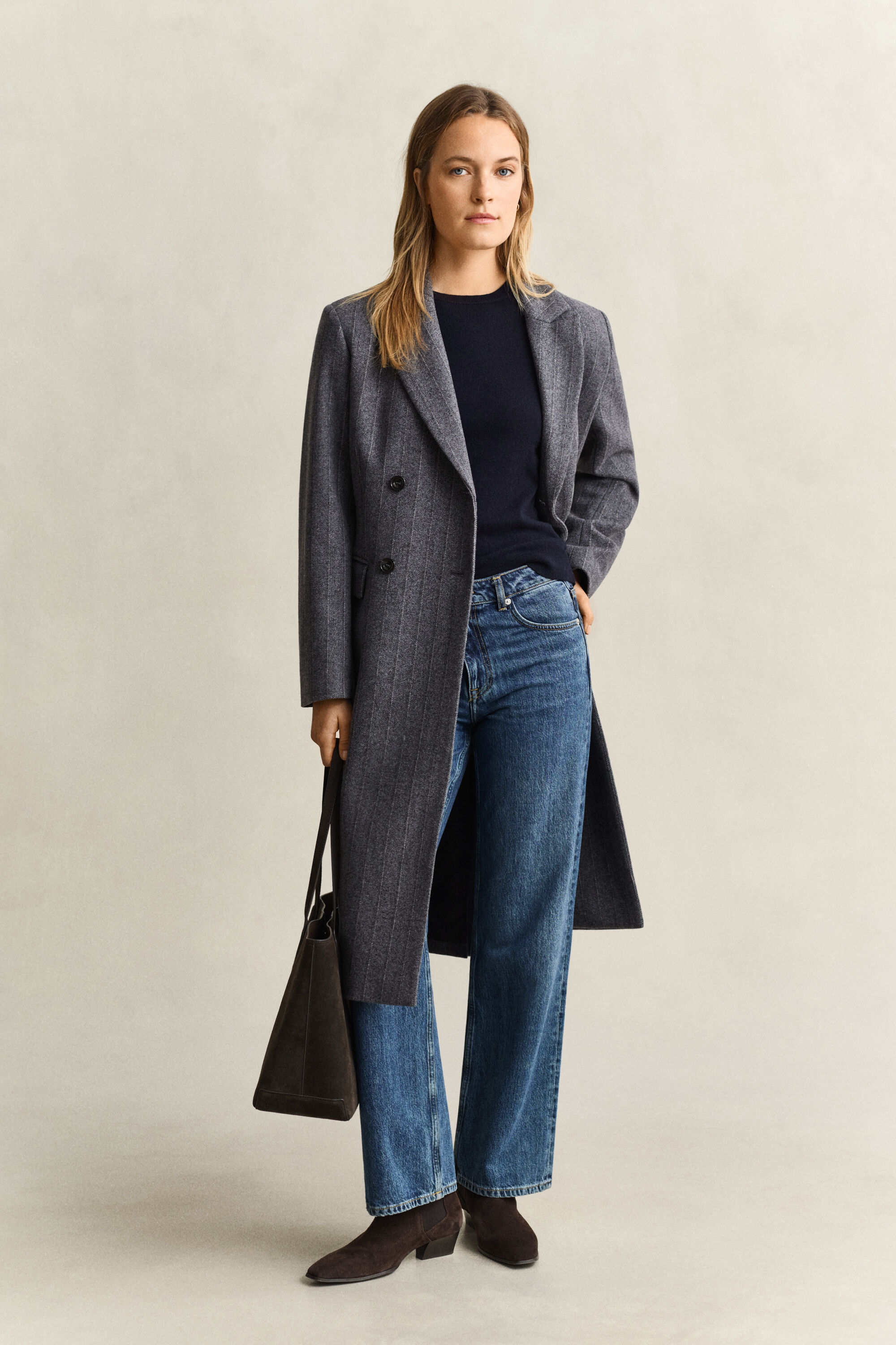 Wool Cotton Crew Neck Sweater