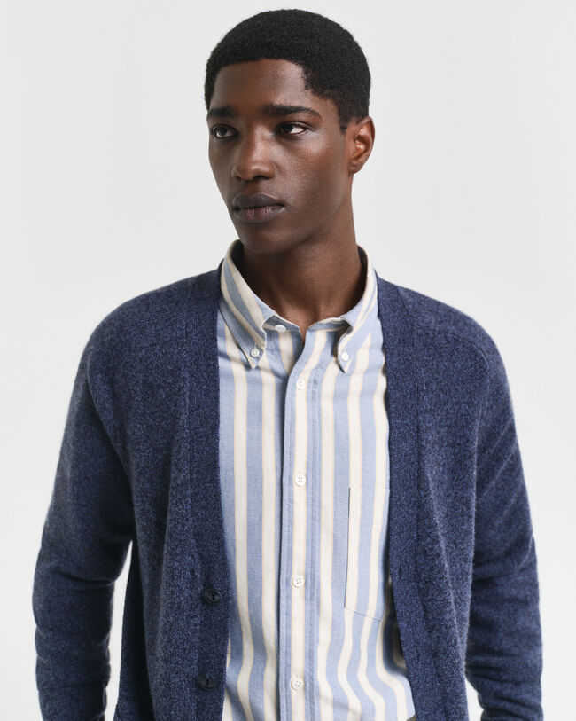 Wool Blend Mouliné Cardigan