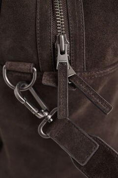 Suede Duffel Bag — RICH BROWN 4