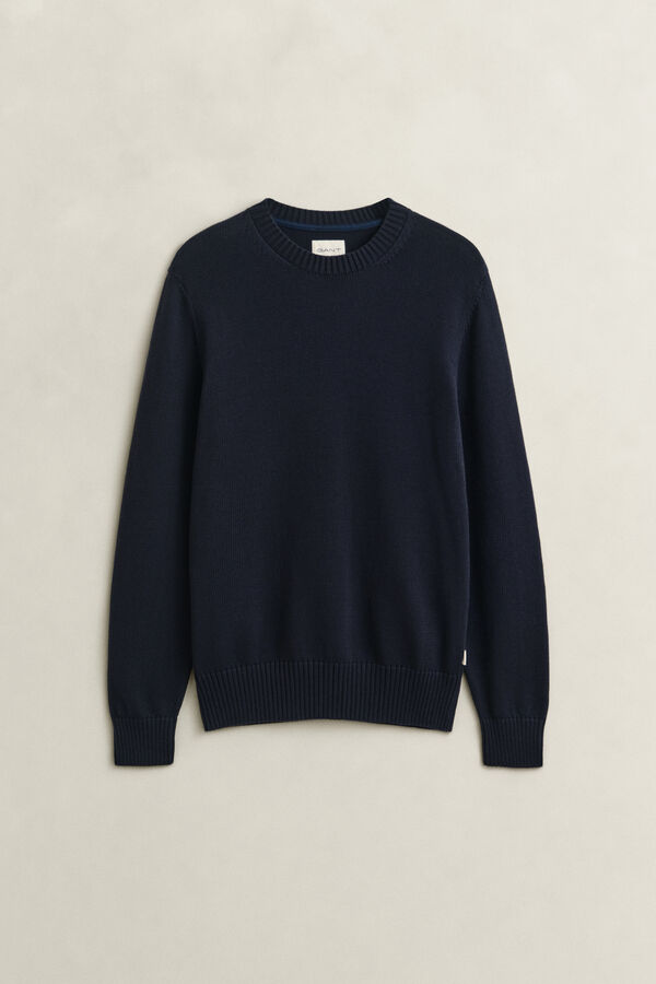 Supima Cotton Sweater — EVENING BLUE
