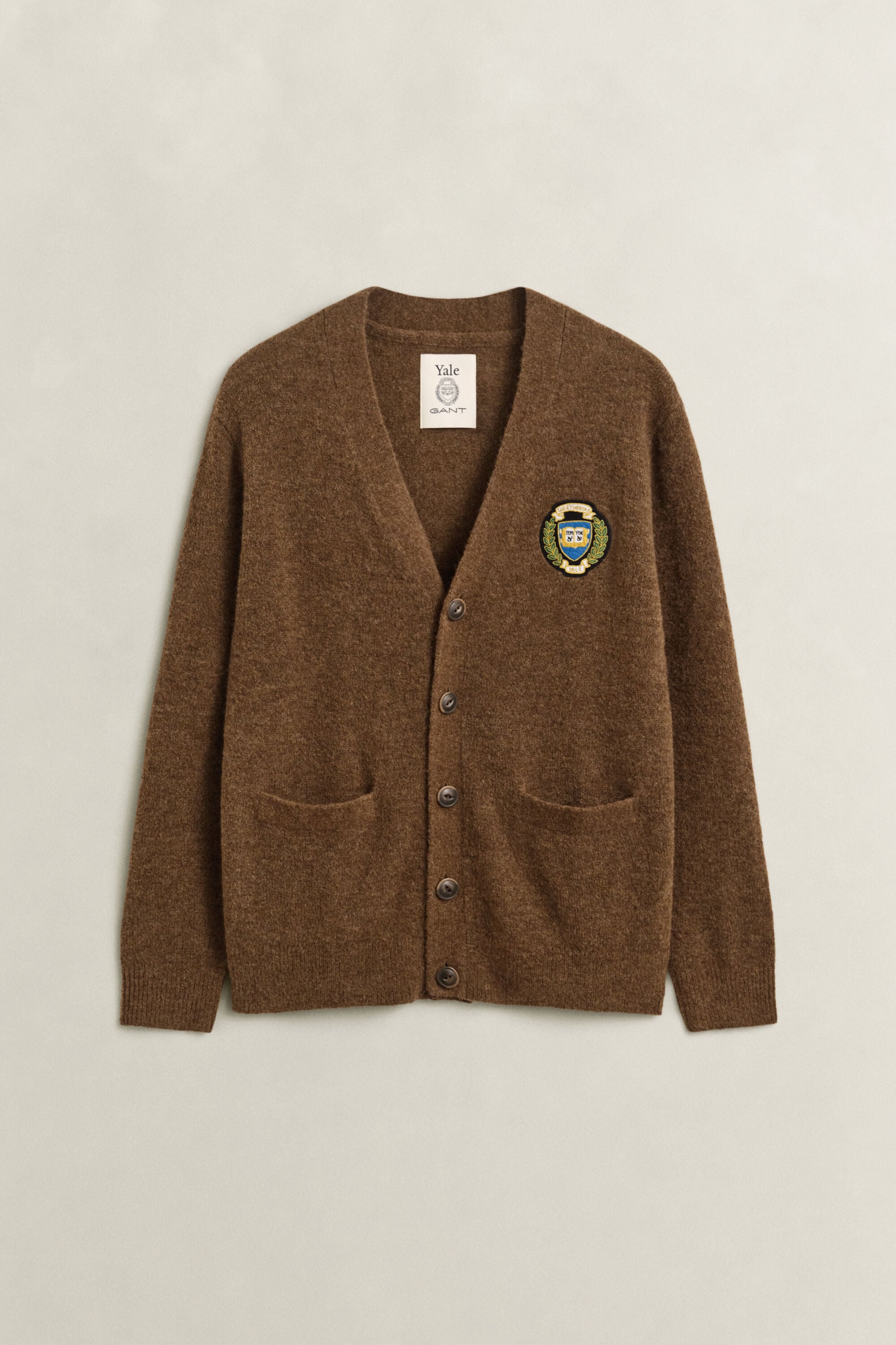 Gant x Yale Brushed Wool Cardigan