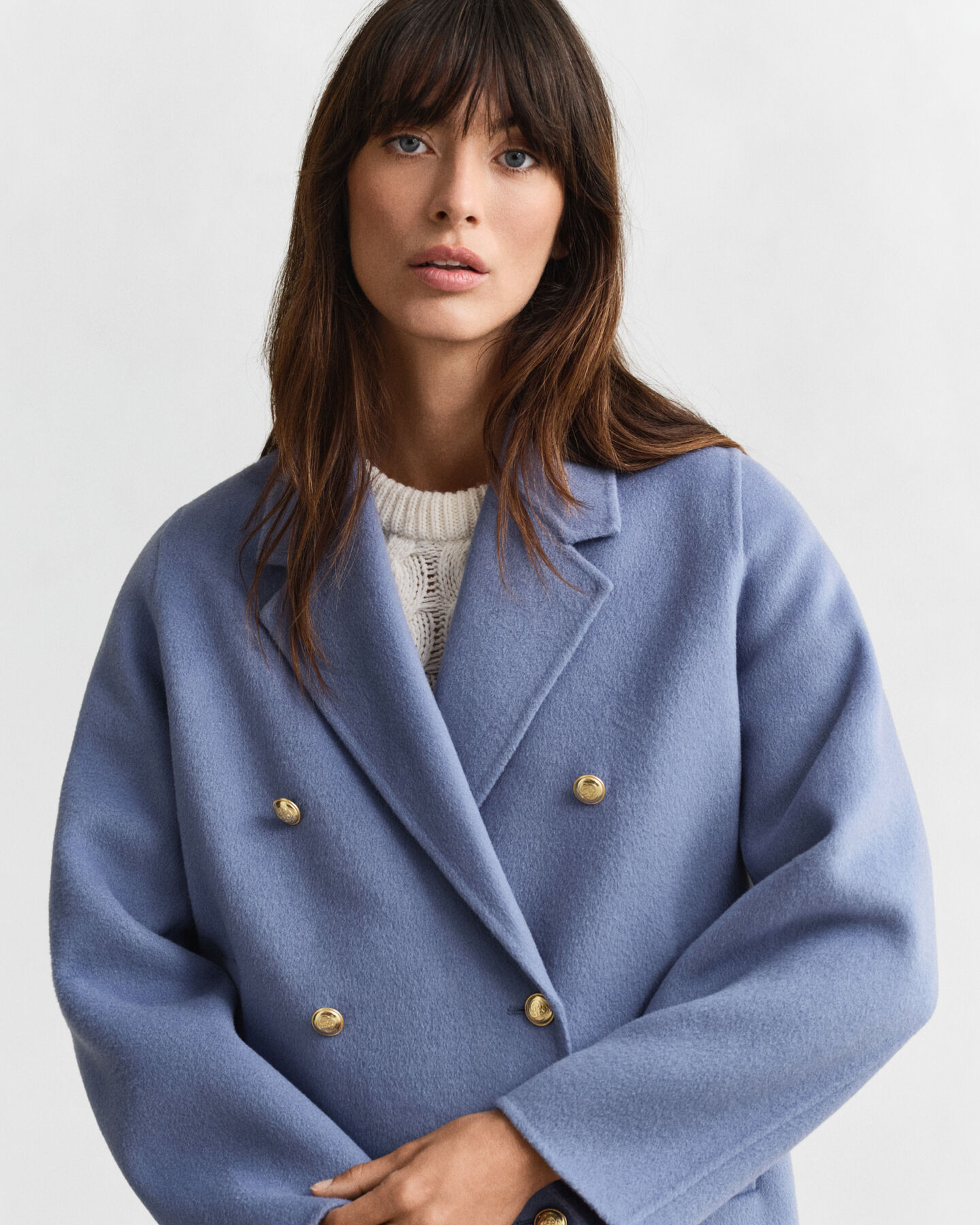 Handstitched Detail Pea Coat