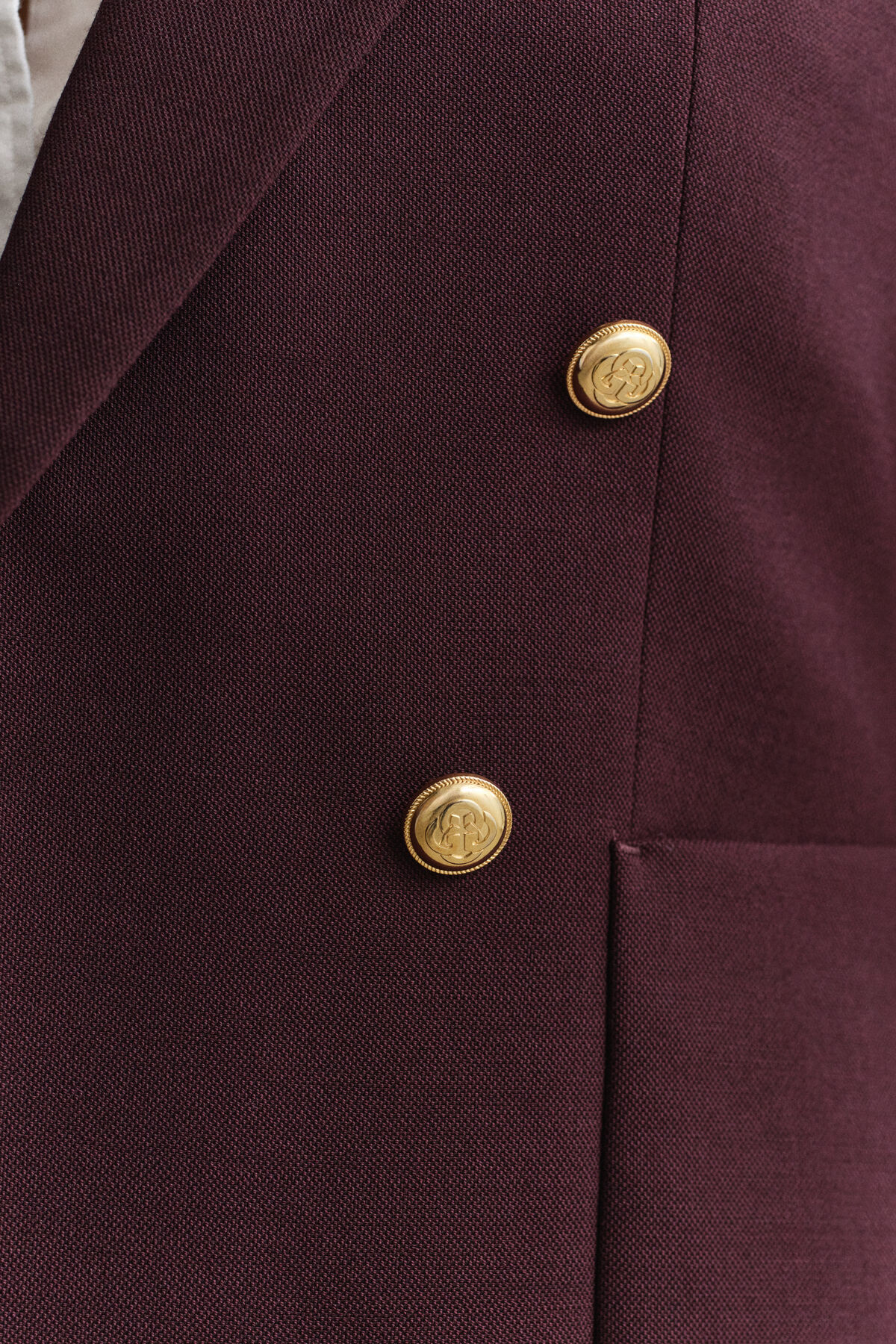 Classic Club Blazer — DARKENED WINE
