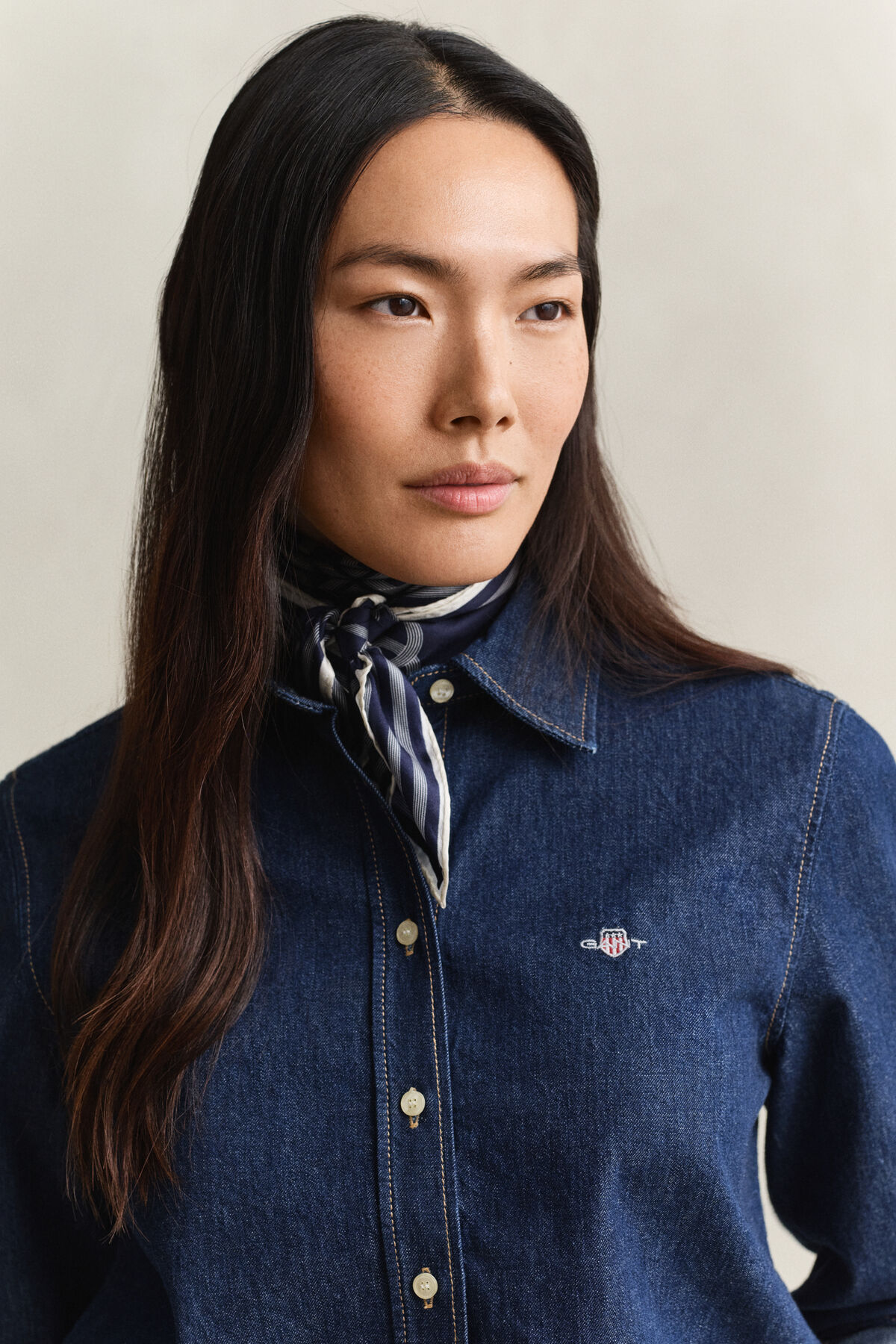 Denim Shirt — DARK BLUE RAW