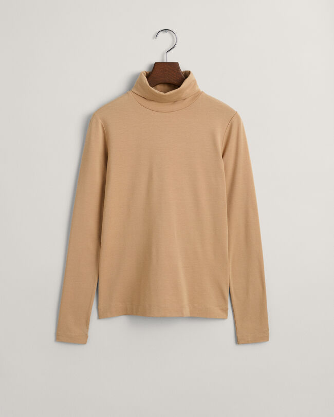Jersey Long Sleeve Turtleneck Sweater - GANT