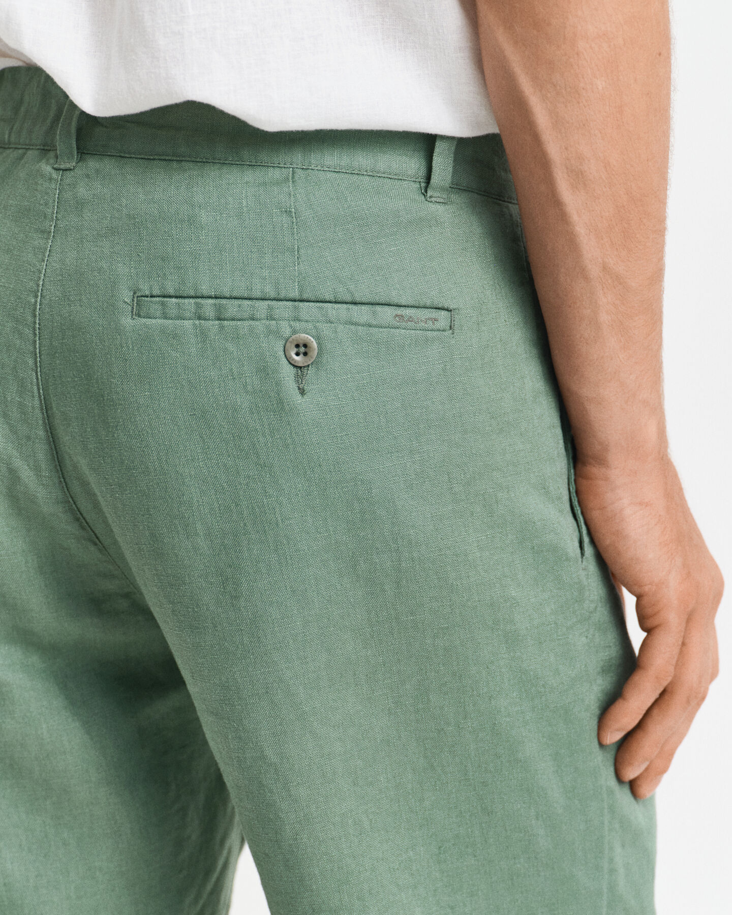 Relaxed Fit Linen Drawstring Shorts