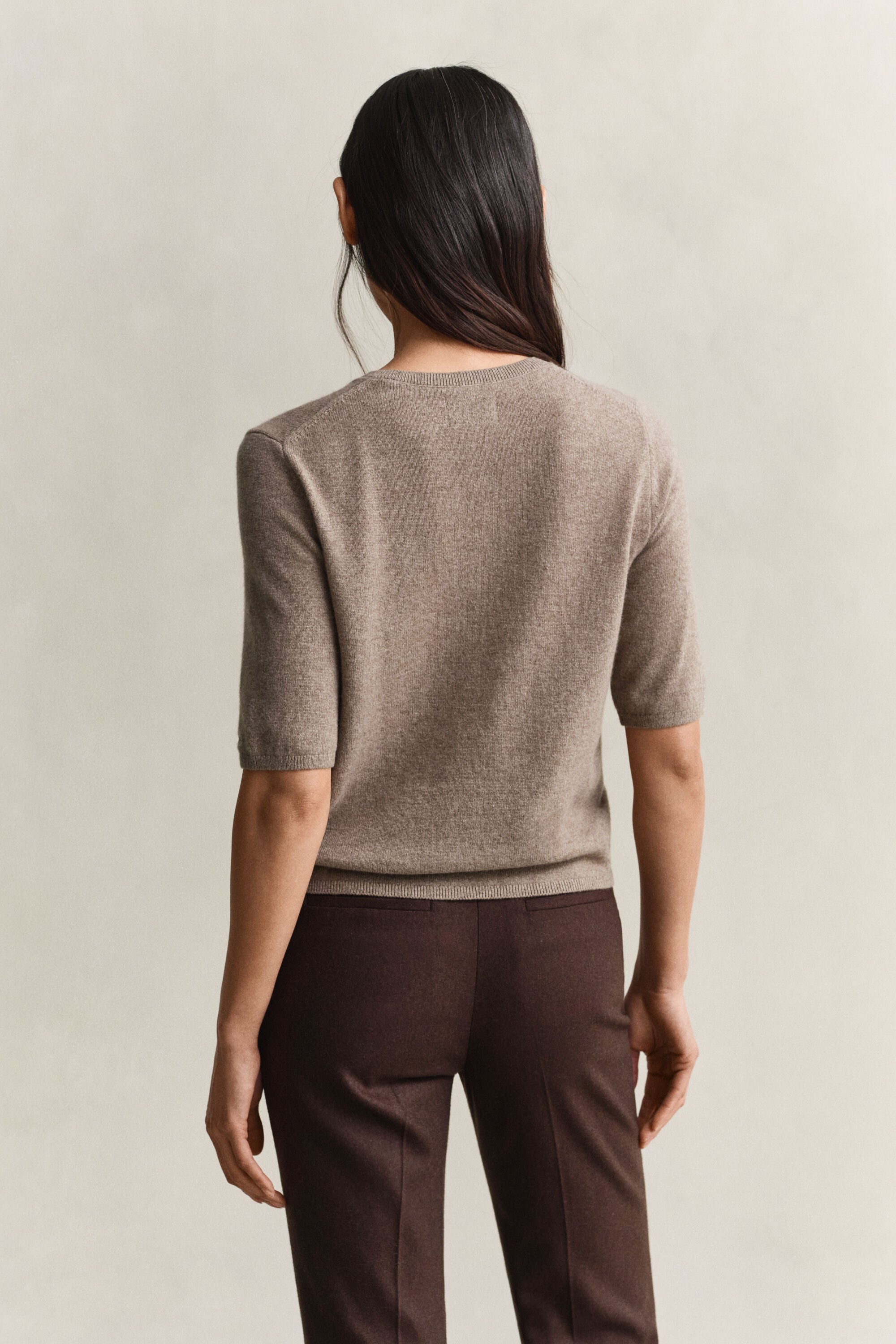 Cashmere Blend Short Sleeve Cardigan