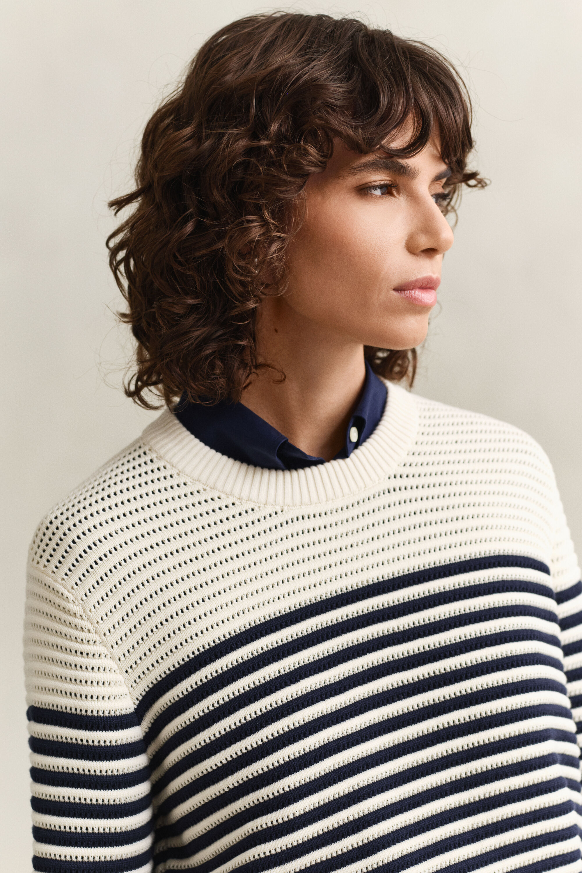 Striped Crew Neck Sweater