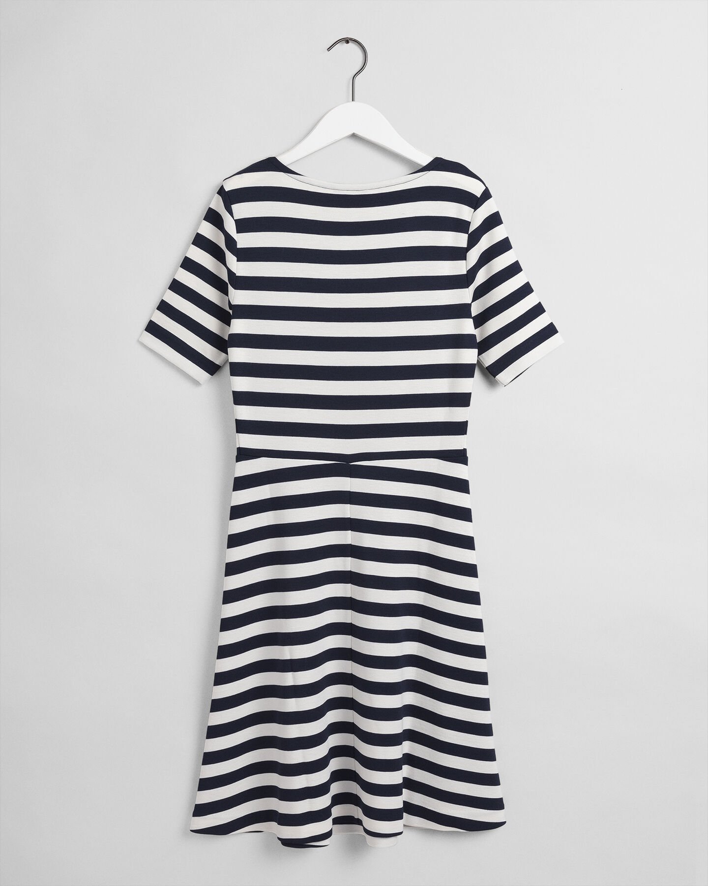 Striped Fit-and-Flare Dress