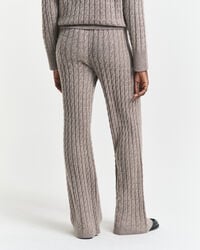 Cable Knit Wool Pants
