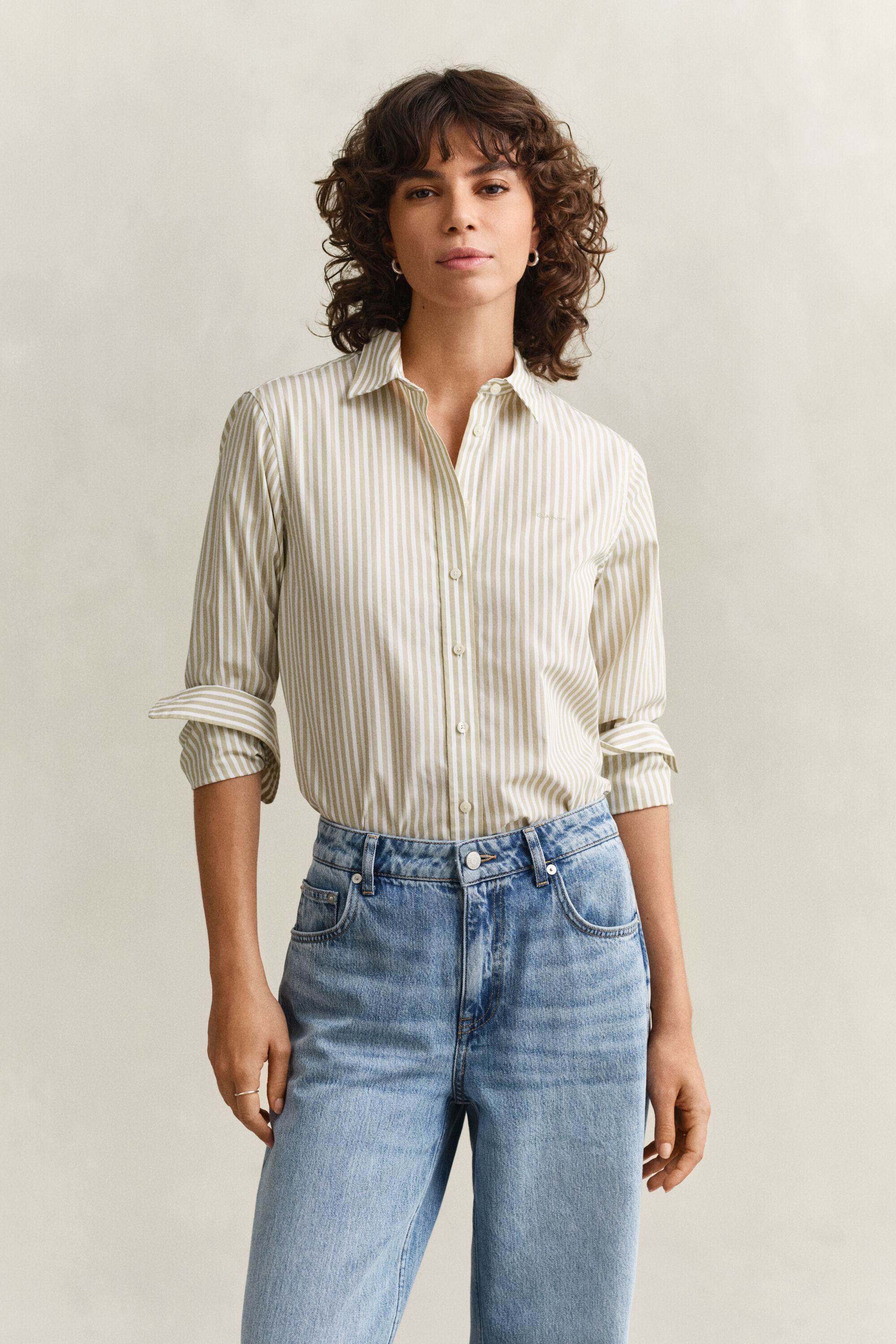 Regular Fit Classic Striped Poplin Shirt